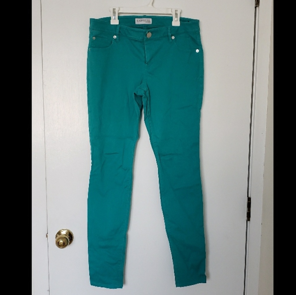 Express Skinny Jean - Teal